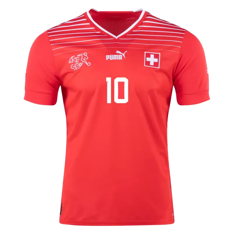 Switzerland XHAKA #10 Home Jersey 2022 - gojersey