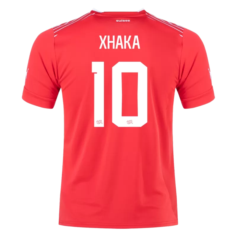 Switzerland XHAKA #10 Home Jersey 2022 - gojersey