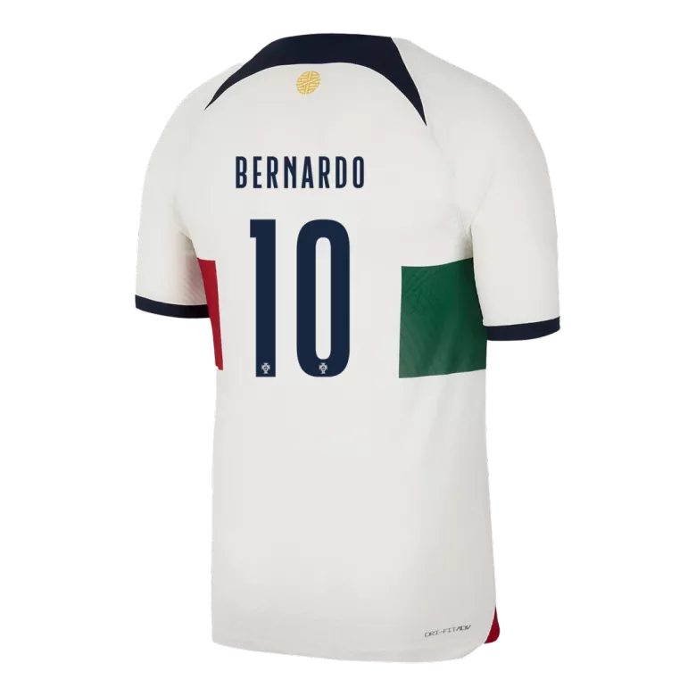 Portugal BERNARDO #10 Away Jersey Authentic 2022 - gojersey