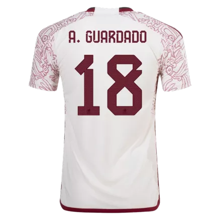 Mexico A.GUARDADO #18 Away Jersey Authentic 2022 - gojerseys
