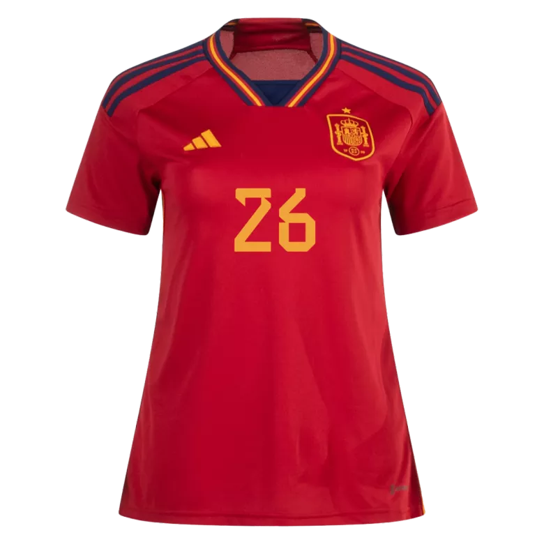 Spain PEDRI #26 Home Jersey 2022 Women - gojersey