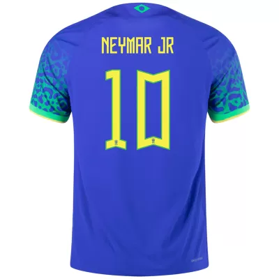 Brazil NEYMAR JR #10 Away Jersey Authentic 2022 - gojersey