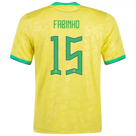Brazil FABINHO #15 Home Jersey 2022 - gojerseys