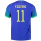 Brazil P.Coutinho #11 Away Jersey Authentic 2022 - goaljerseys