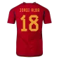 Spain JORDI ALBA #18 Home Jersey Authentic 2022 - goaljerseys