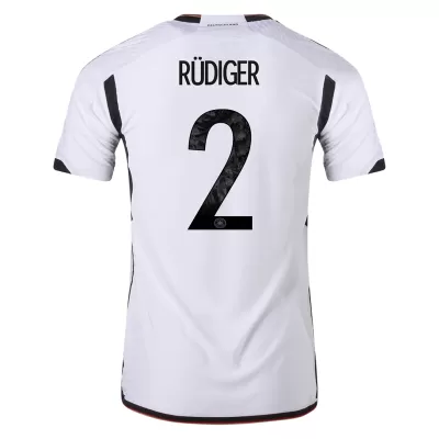 Germany RÜDIGER #2 Home Jersey Authentic 2022 - gojersey