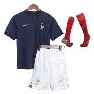 France Home Jersey Kit 2022 Kids(Jersey+Shorts+Socks) - goaljerseys