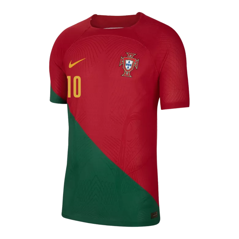Portugal BERNARDO #10 Home Jersey Authentic 2022 - gojersey