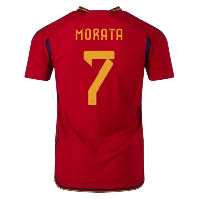 Spain MORATA #7 Home Jersey Authentic 2022 - gojersey