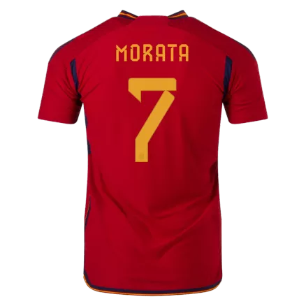 Spain MORATA #7 Home Jersey Authentic 2022 - gojerseys