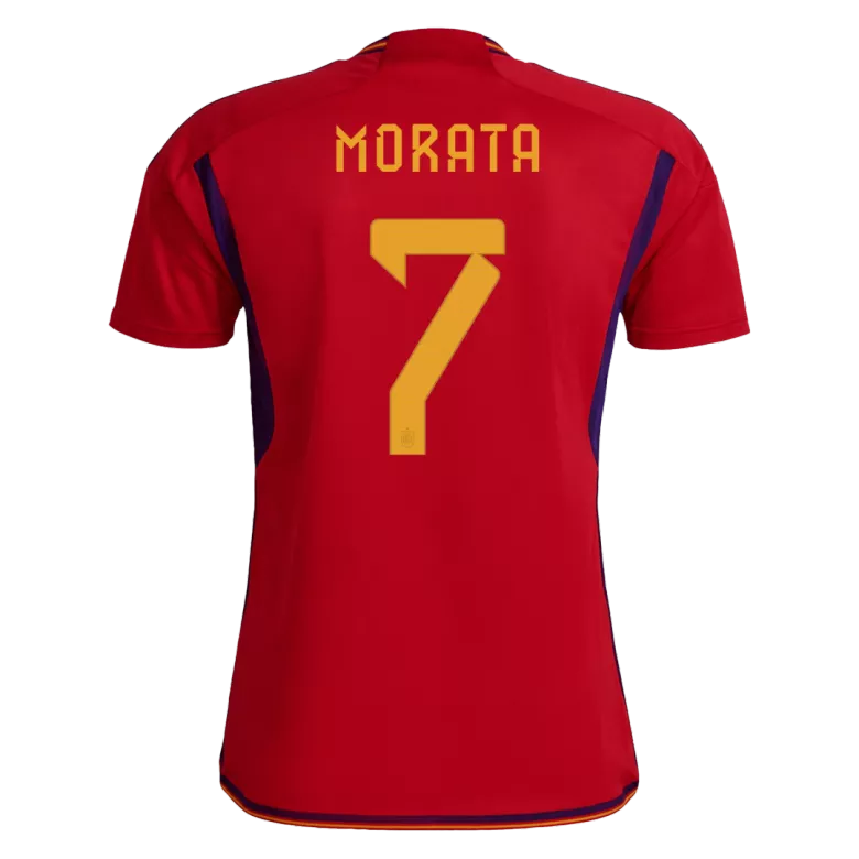 Spain MORATA #7 Home Jersey 2022 - gojersey
