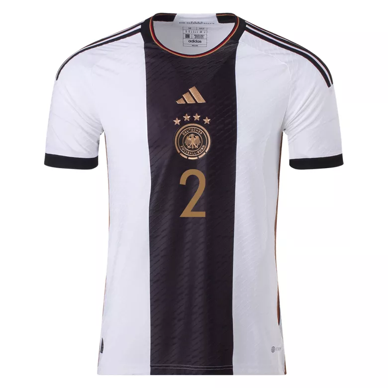 Germany RÜDIGER #2 Home Jersey Authentic 2022 - gojersey
