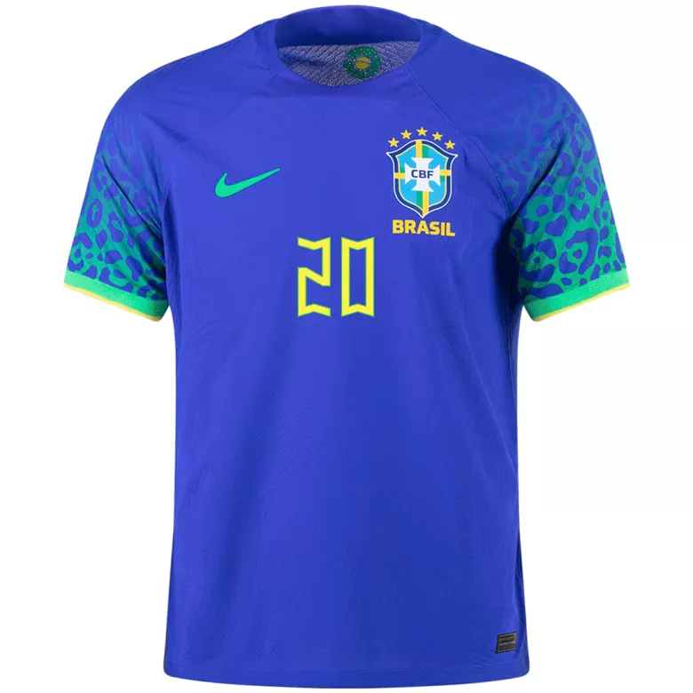 Brazil VINI JR #20 Away Jersey Authentic 2022 - gojersey