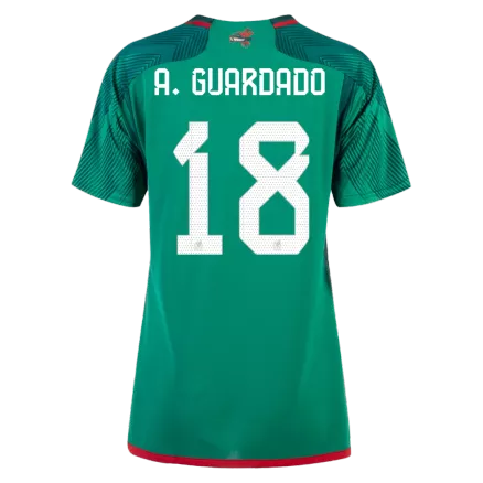 Mexico A.GUARDADO #18 Home Jersey 2022 Women - gojerseys