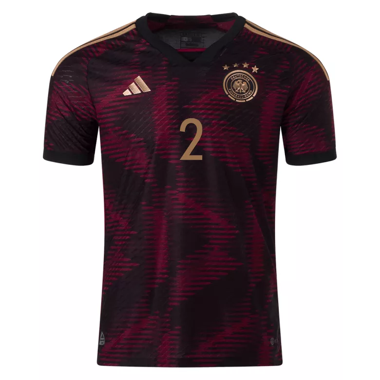 Germany RÜDIGER #2 Away Jersey Authentic 2022 - gojersey