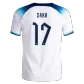 England SAKA #17 Home Jersey Authentic 2022 - goaljerseys