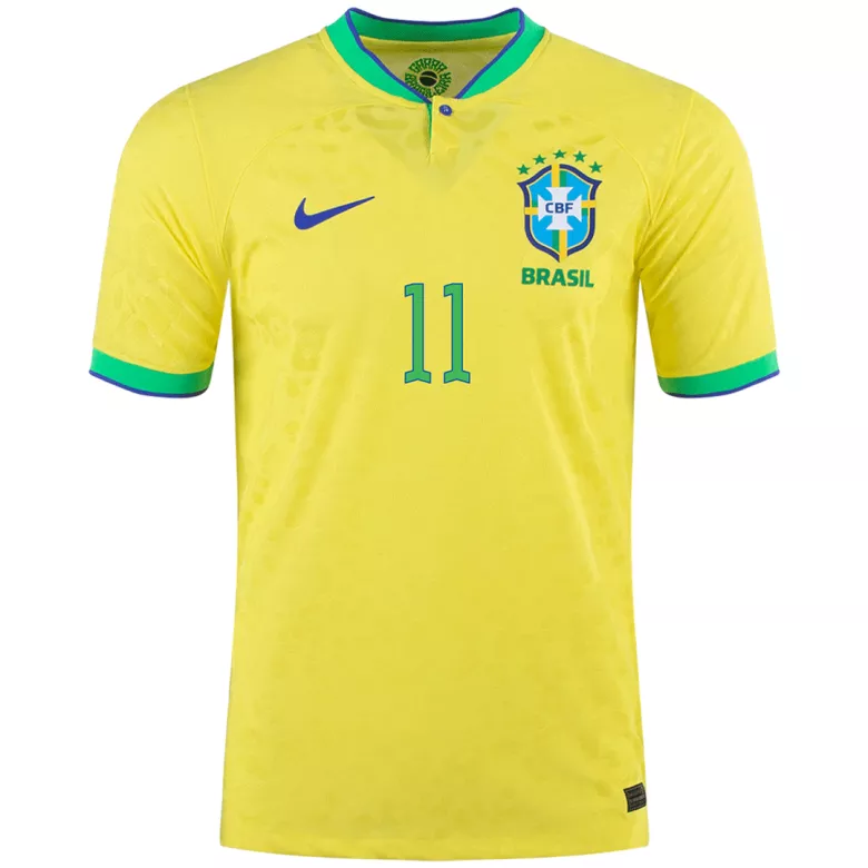 Brazil P.Coutinho #11 Home Jersey Authentic 2022 - gojersey