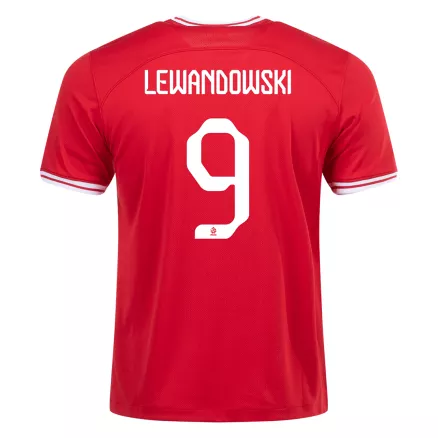 Poland LEWANDOWSKI #9 Away Jersey 2022 - gojerseys