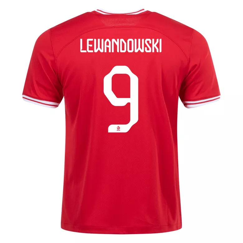 Poland LEWANDOWSKI #9 Away Jersey 2022 - gojersey