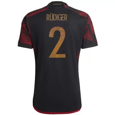 Germany RÜDIGER #2 Away Jersey 2022 - gojersey