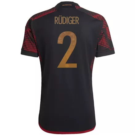 Germany RÜDIGER #2 Away Jersey 2022 - gojerseys