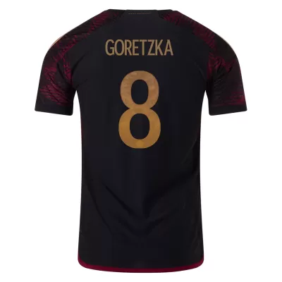 Germany GORETZKA #8 Away Jersey Authentic 2022 - gojersey