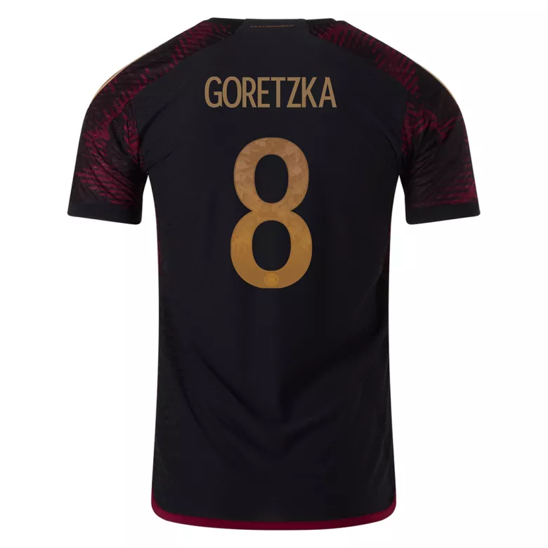 Germany GORETZKA #8 Away Jersey Authentic 2022 - gojersey