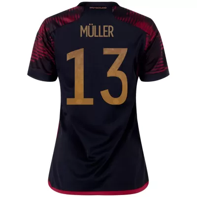 Germany MÜLLER #13 Away Jersey 2022 Women - gojersey