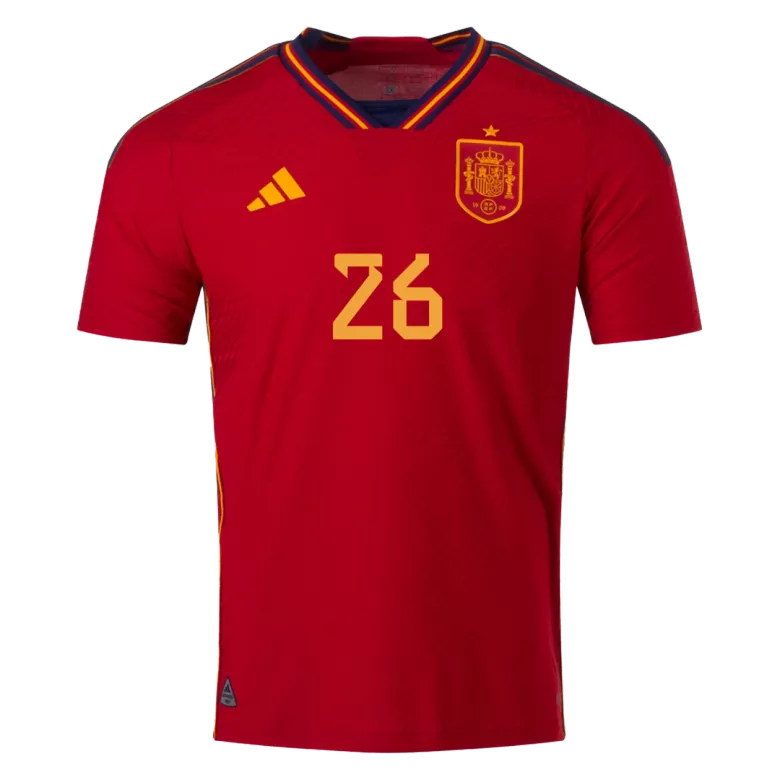 Spain PEDRI #26 Home Jersey Authentic 2022 - gojersey