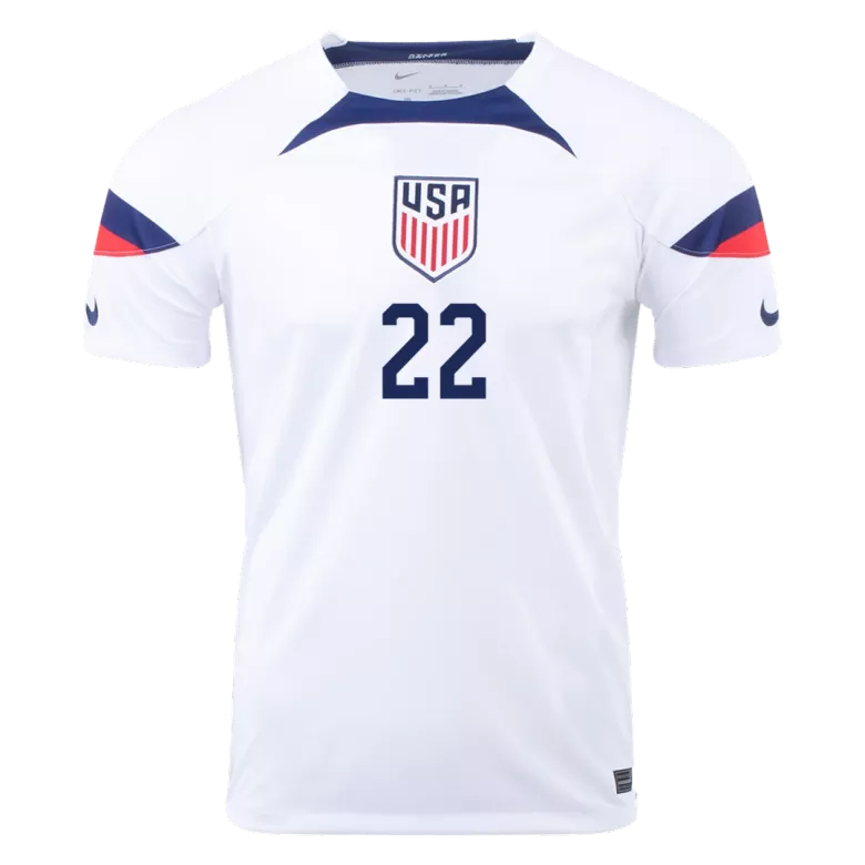 USA YEDLIN #22 Home Jersey 2022 - gojersey