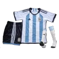 Argentina Home Jersey Kit 2022 Kids(Jersey+Shorts+Socks) - goaljerseys