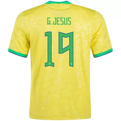 Brazil G.JESUS #19 Home Jersey 2022 - gogoalshop