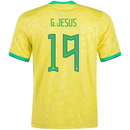 Brazil G.JESUS #19 Home Jersey 2022 - gojerseys