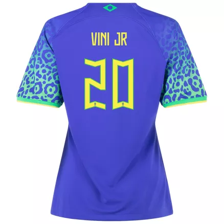 Brazil VINI JR #20 Away Jersey 2022 Women - gojerseys