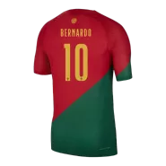 Portugal BERNARDO #10 Home Jersey Authentic 2022 - goaljerseys