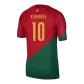 Portugal BERNARDO #10 Home Jersey Authentic 2022 - goaljerseys