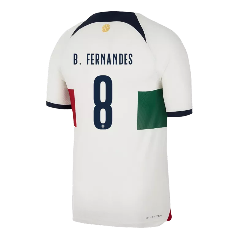 Portugal B.FERNANDES #8 Away Jersey Authentic 2022 - gojersey