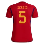 Spain SERGIO #5 Home Jersey 2022 - goaljerseys