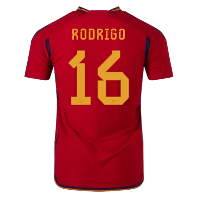 Spain RODRI #16 Home Jersey Authentic 2022 - gojersey