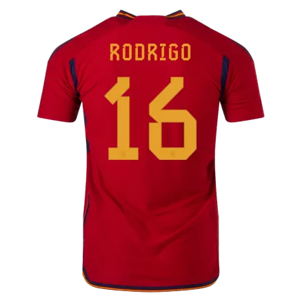 Spain RODRI #16 Home Jersey Authentic 2022 - gojerseys