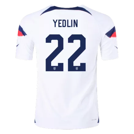 USA YEDLIN #22 Home Jersey Authentic 2022 - gojerseys
