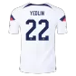 USA YEDLIN #22 Home Jersey Authentic 2022 - goaljerseys
