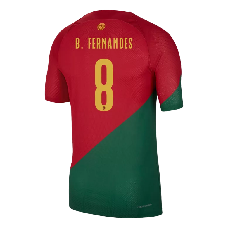 Portugal B.FERNANDES #8 Home Jersey Authentic 2022 - gojersey