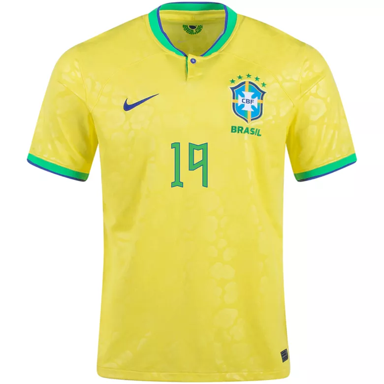 Brazil G.JESUS #19 Home Jersey 2022 - gojersey