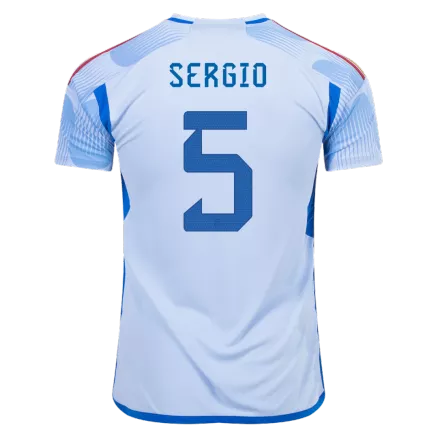 Spain SERGIO #5 Away Jersey 2022 - gojerseys