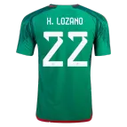 Mexico H.LOZANO #22 Home Jersey Authentic 2022 - goaljerseys