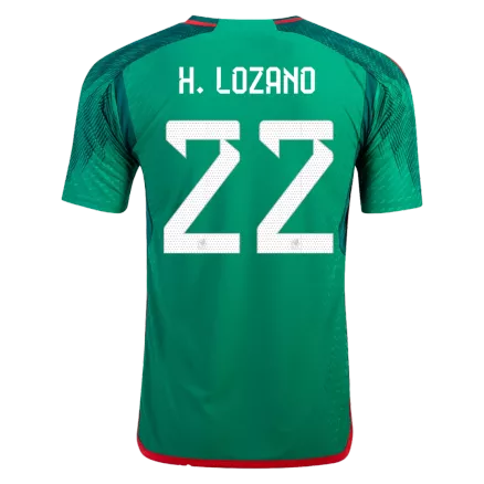 Mexico H.LOZANO #22 Home Jersey Authentic 2022 - gojerseys