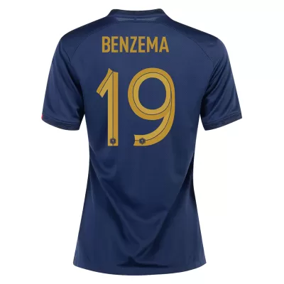 France BENZEMA #19 Home Jersey 2022 Women - gojersey