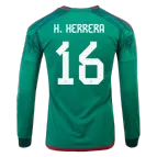 Mexico H.HERRERA #16 Home Jersey 2022 - Long Sleeve - goaljerseys