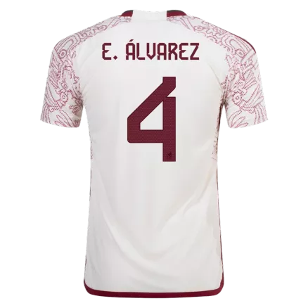 Mexico E.ÁLVAREZ #4 Away Jersey Authentic 2022 - gojerseys